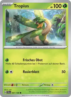 Pokémon-Karte Tropius 007/198
