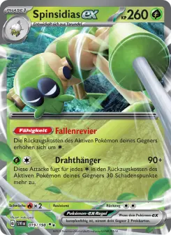 Pokémon-Karte Spinsidias-ex 019/198