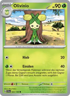 Pokémon-Karte Olivinio 022/198