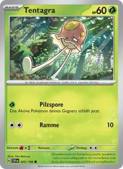 Pokémon-Karte Tentagra 025/198