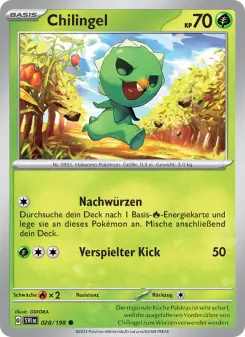 Pokémon-Karte Chilingel 028/198