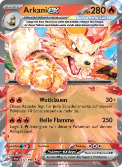 Pokémon-Karte Arkani-ex 032/198