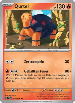 Pokémon-Karte Qurtel 035/198
