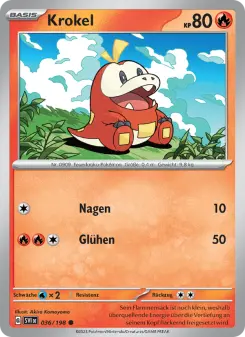 Pokémon-Karte Krokel 036/198