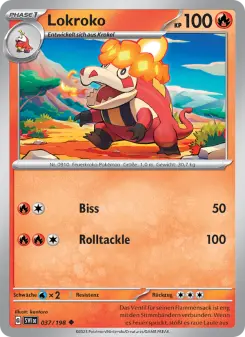 Pokémon-Karte Lokroko 037/198