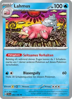 Pokémon-Karte Lahmus 043/198