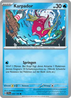 Pokémon-Karte Karpador 044/198