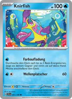 Pokémon-Karte Knirfish 051/198