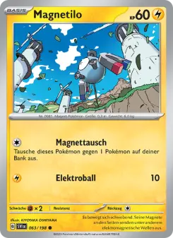 Pokémon-Karte Magnetilo 063/198