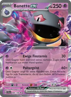 Pokémon-Karte Banette-ex 088/198