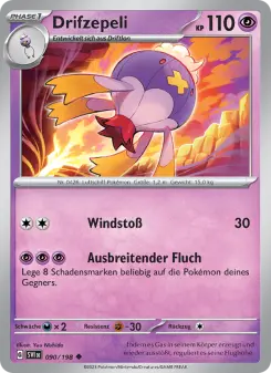 Pokémon-Karte Drifzepeli 090/198