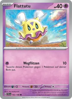 Pokémon-Karte Flattutu 102/198