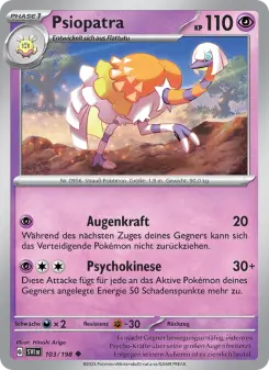 Pokémon-Karte Psiopatra 103/198