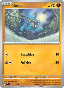 Pokémon-Karte Riolu 112/198