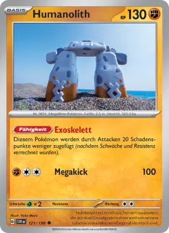 Pokémon-Karte Humanolith 121/198