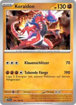 Pokémon-Karte Koraidon 124/198