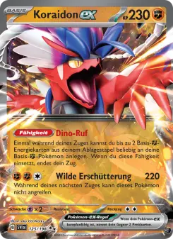 Pokémon-Karte Koraidon-ex 125/198