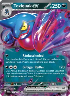 Pokémon-Karte Toxiquak-ex 131/198