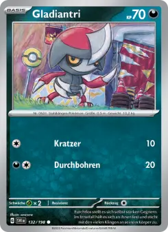 Pokémon-Karte Gladiantri 132/198