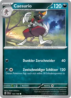 Pokémon-Karte Caesurio 133/198