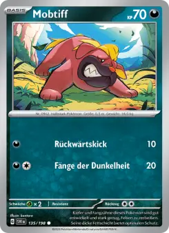 Pokémon-Karte Mobtiff 135/198