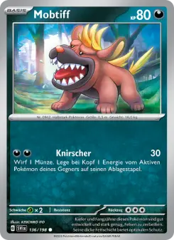 Pokémon-Karte Mobtiff 136/198