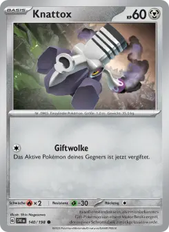 Pokémon-Karte Knattox 140/198