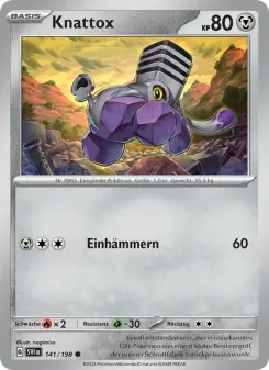 Pokémon-Karte Knattox 141/198