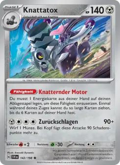 Pokémon-Karte Knattatox 142/198