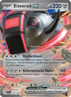 Pokémon-Karte Eisenrad-ex 143/198