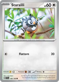 Pokémon-Karte Staralili 148/198