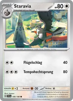 Pokémon-Karte Staravia 149/198