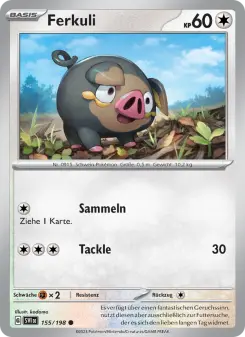 Pokémon-Karte Ferkuli 155/198