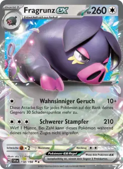 Pokémon-Karte Fragrunz-ex 158/198