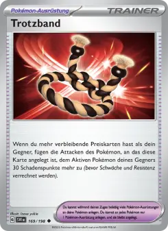 Pokémon-Karte Trotzband 169/198