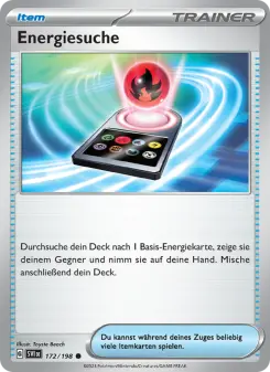 Pokémon-Karte Energiesuche 172/198