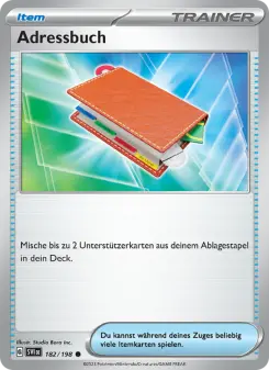 Pokémon-Karte Adressbuch 182/198