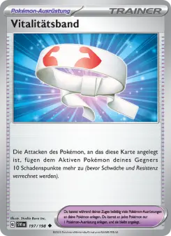 Pokémon-Karte Vitalitätsband 197/198