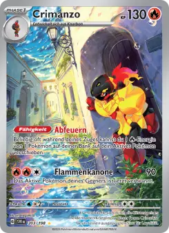 Pokémon-Karte Crimanzo 203/198