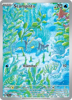 Pokémon-Karte Scampisto 205/198