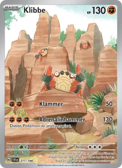 Pokémon-Karte Klibbe 217/198