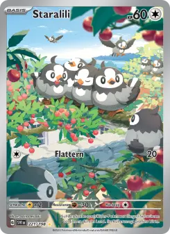 Pokémon-Karte Staralili 221/198