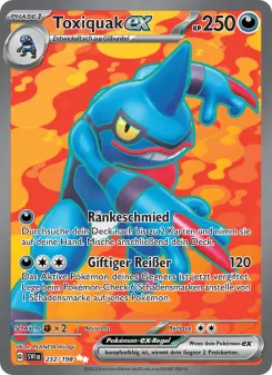 Pokémon-Karte Toxiquak-ex 232/198