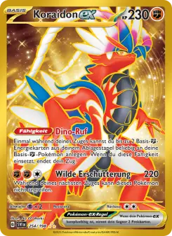 Pokémon-Karte Koraidon-ex 254/198