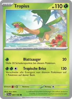 Pokémon-Karte Tropius 007/193