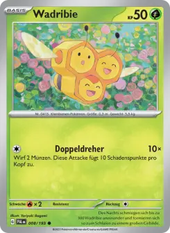 Pokémon-Karte Wadribie 008/193
