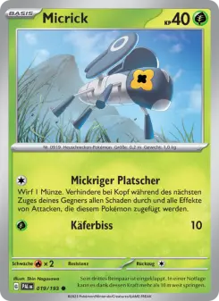Pokémon-Karte Micrick 019/193