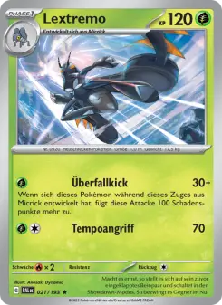 Pokémon-Karte Lextremo 021/193
