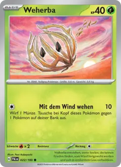 Pokémon-Karte Weherba 022/193