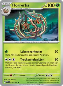 Pokémon-Karte Horrerba 024/193